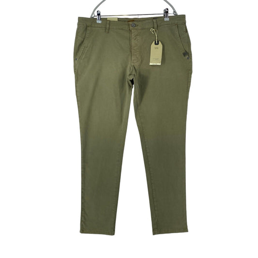 Camel Active MADISON Khaki Green Modern Slim Fit Chino Trousers W40 L34