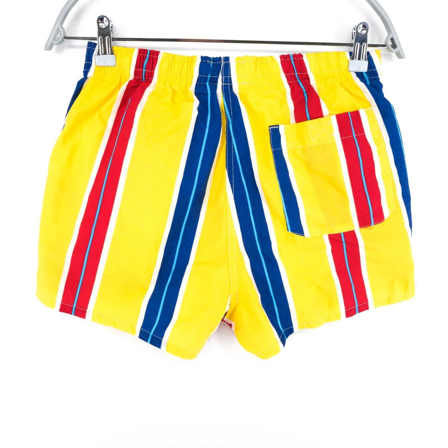 ZETA ZUKKI Yellow Striped Swimwear Swimming Shorts Trunks Size M XL