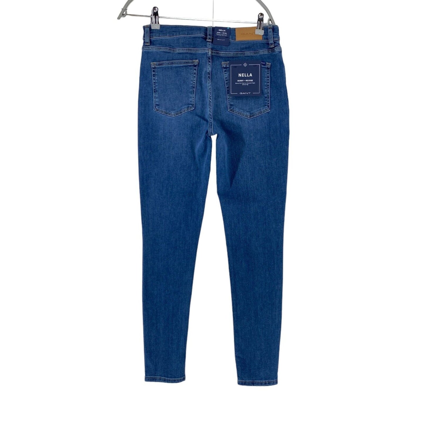 GANT NELLA Damen Jeans in Skinny-Fit, Blau, Größe M, W28, L30