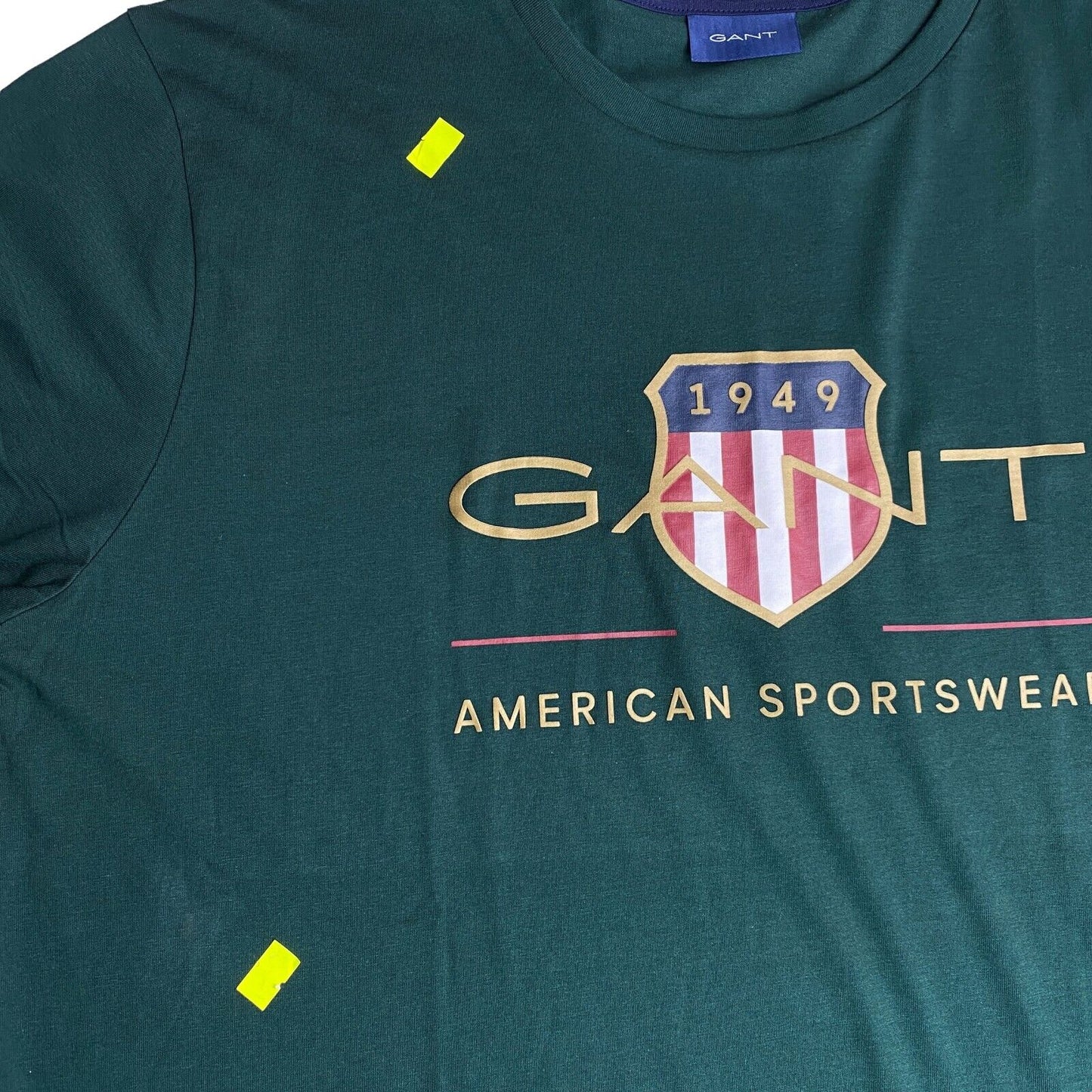 GANT T-shirt à manches longues et col rond Archive Shield vert foncé taille L