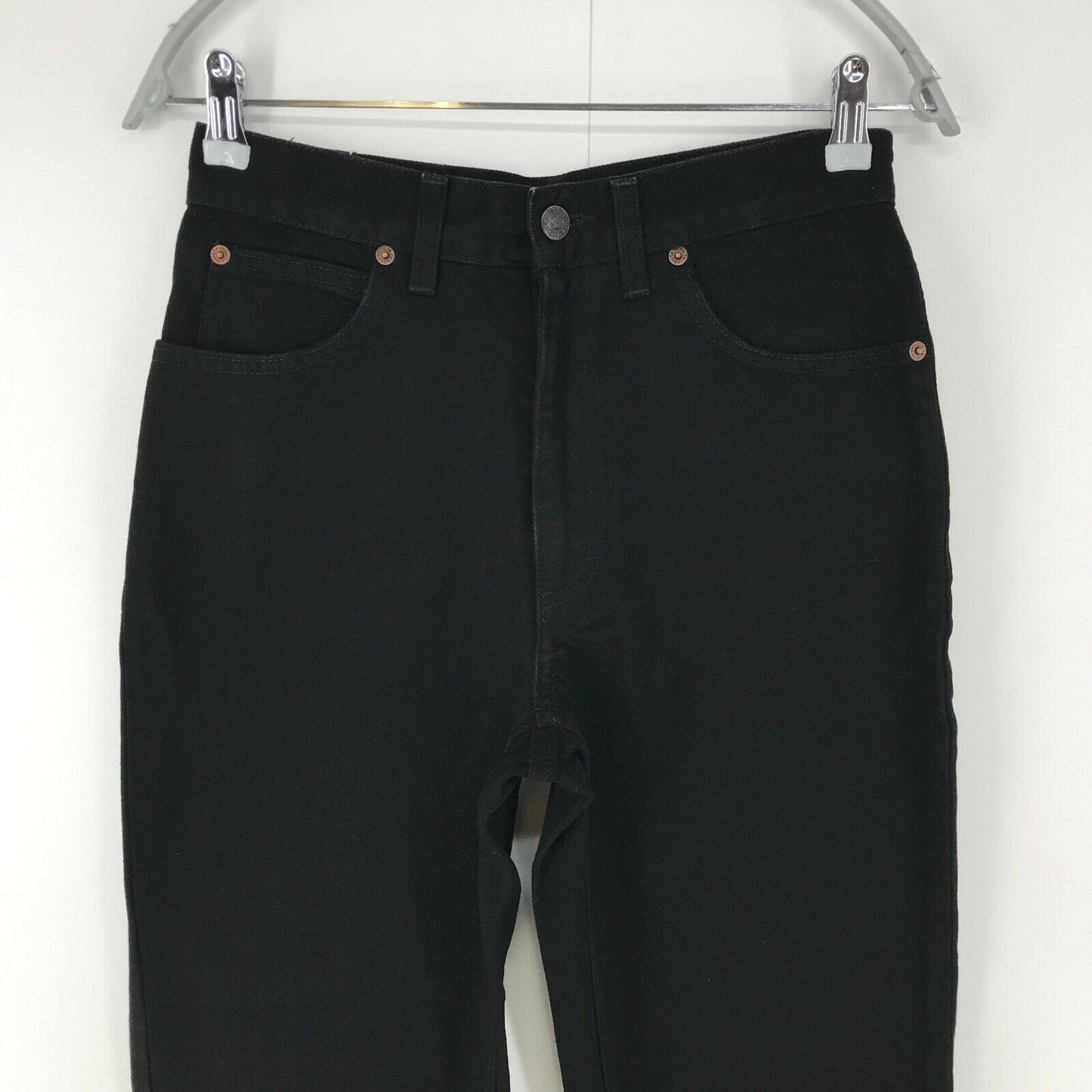 INVICTA Damen Jeans in Schwarz, Regular Tapered Fit, Größe W28, Made in Italy