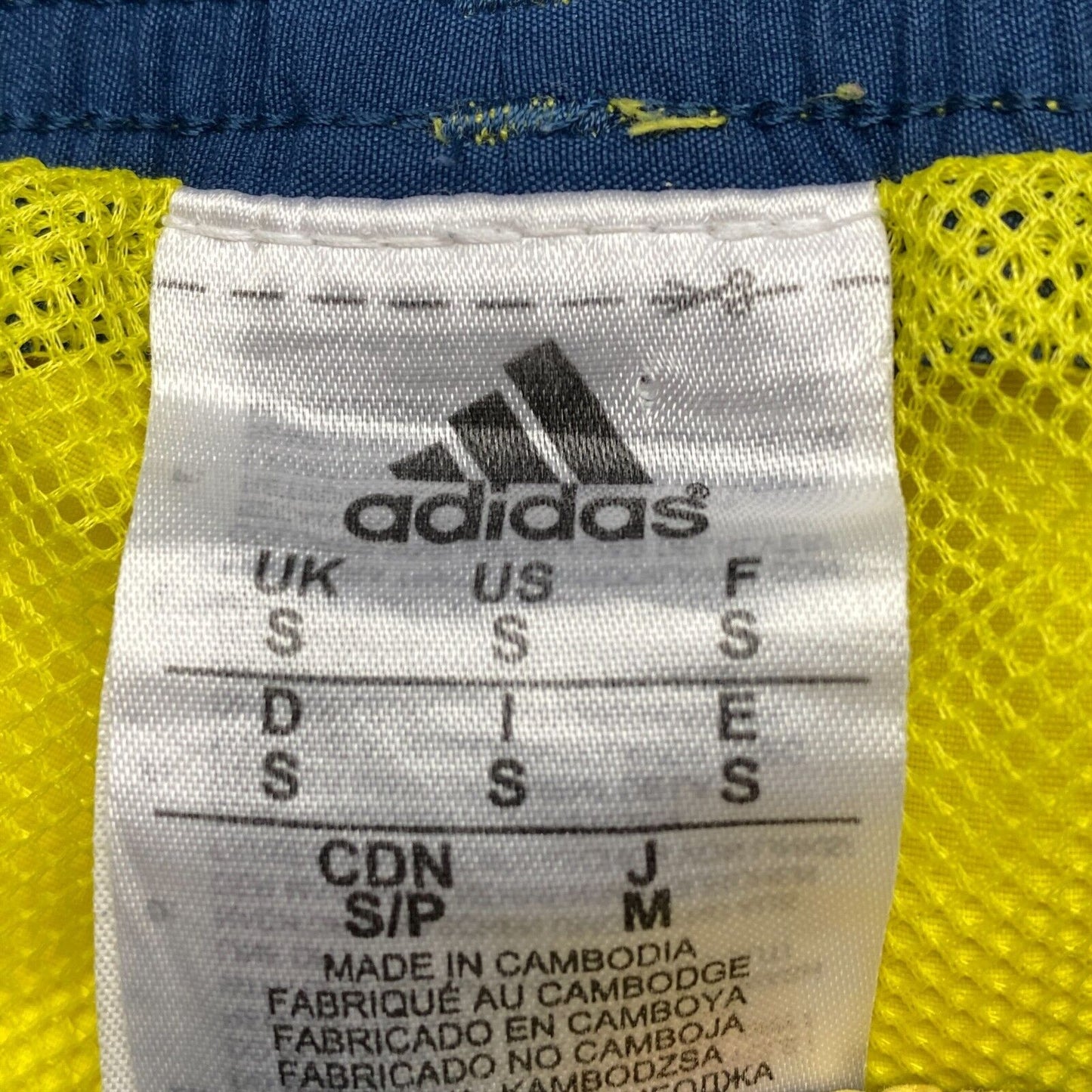 adidas Gelbe Bademode Badehose Shorts Größe S