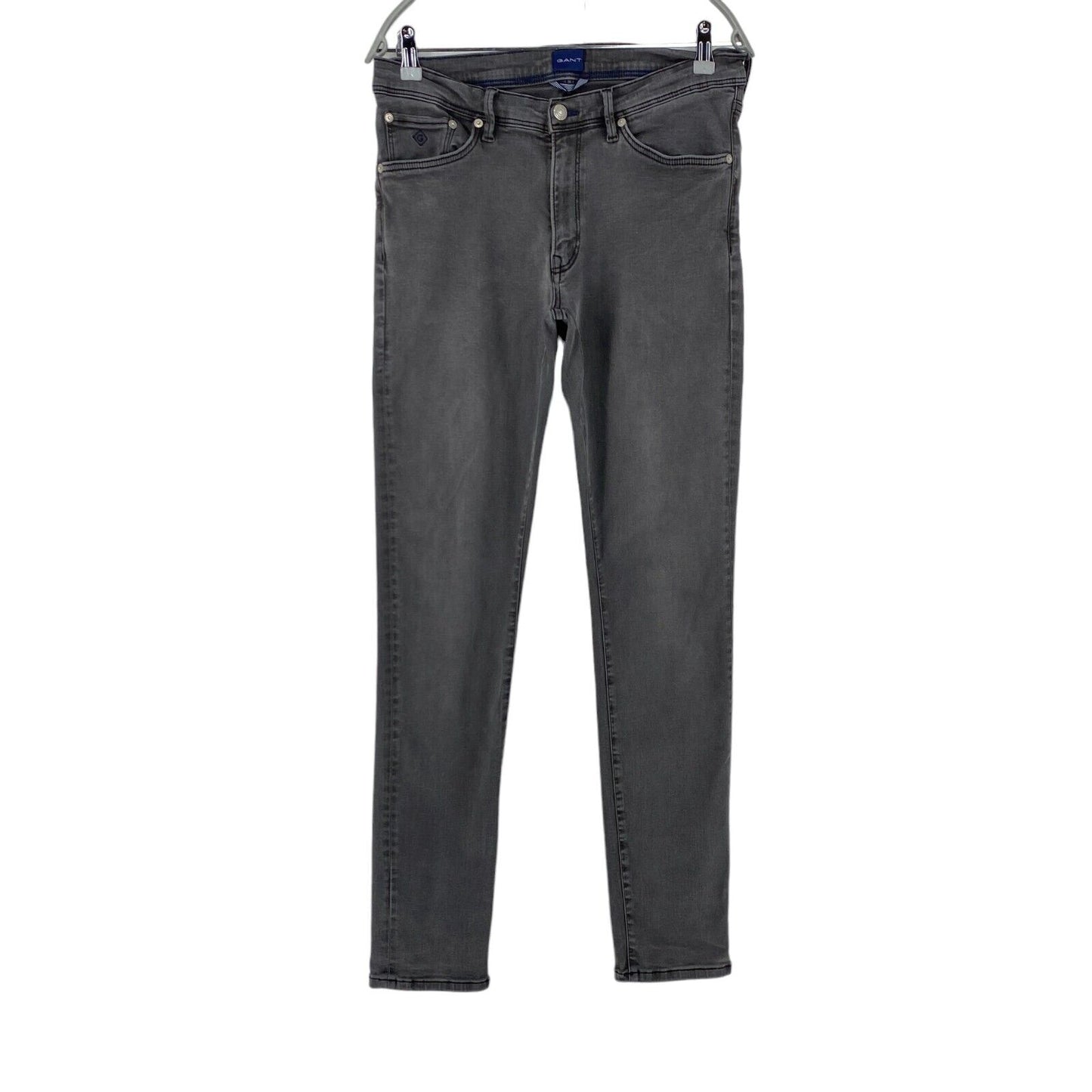 GANT MAXEN Jeans in extra schmaler Passform, Stretch, Grau, W34 L32