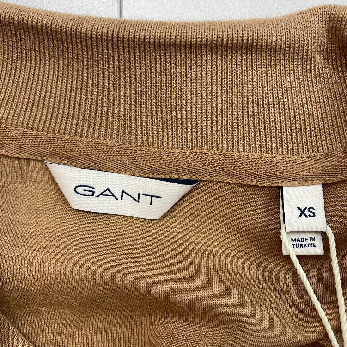 GANT Brown Slim Fit Jersey Polo Shirt Size XS