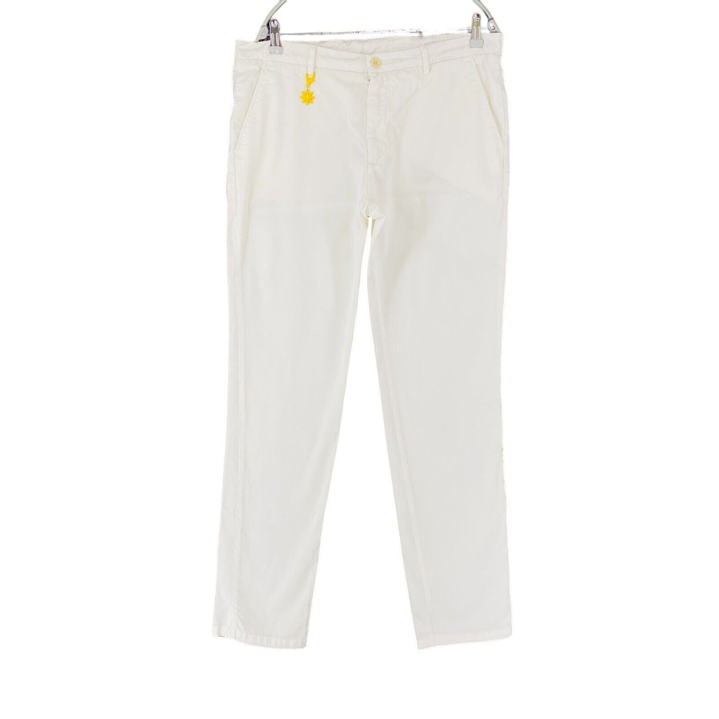 MANUEL RITZ White Slim Fit Chino Trousers Size EUR 54 W34