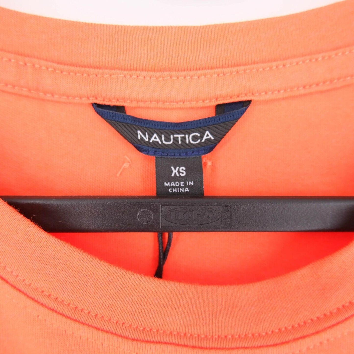 Nautica Orange Crew Neck Robe Taille XS