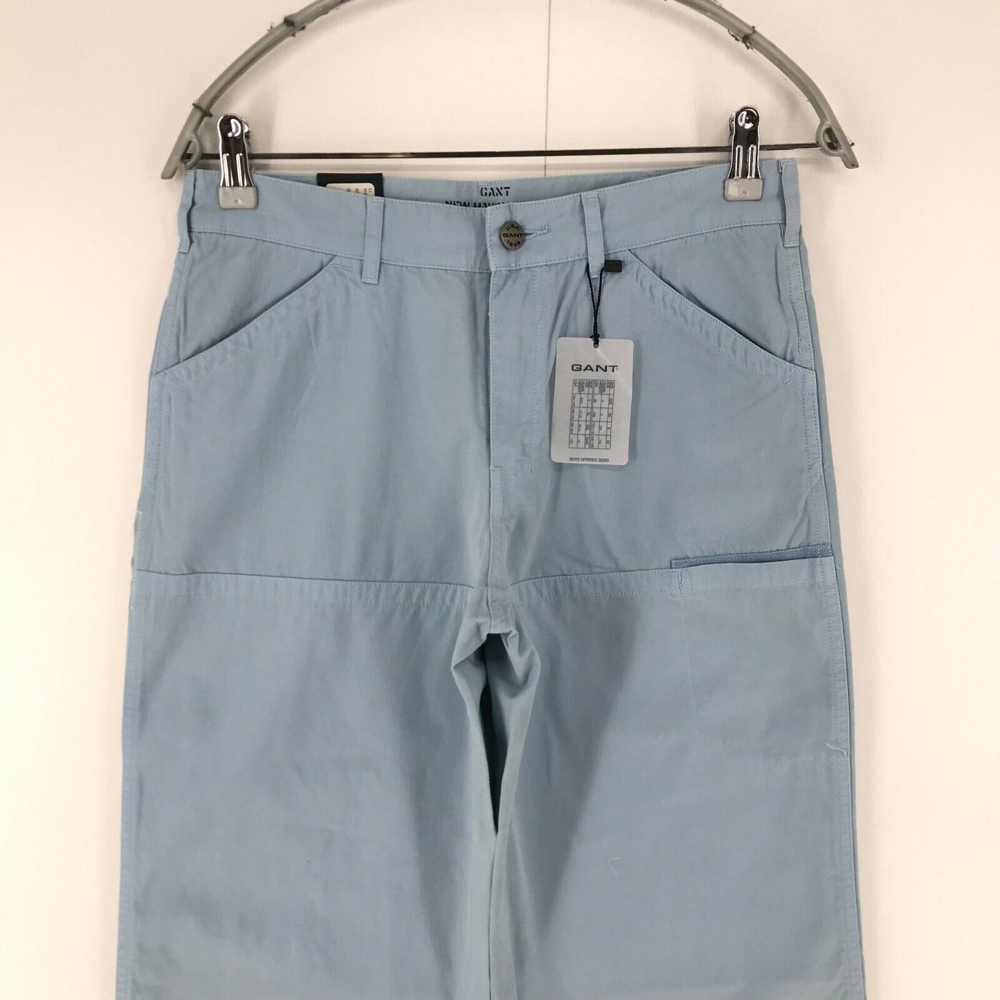 GANT Jungen Blau Regular Straight Fit Chino Hose Größe XXXL 3XL 170 CM 15 Jahre