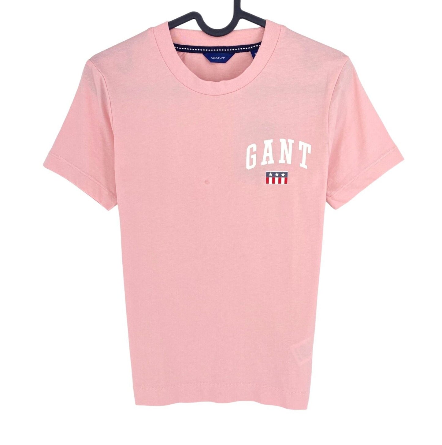 GANT Women Pink Tag Crew Neck T Shirt Size XS