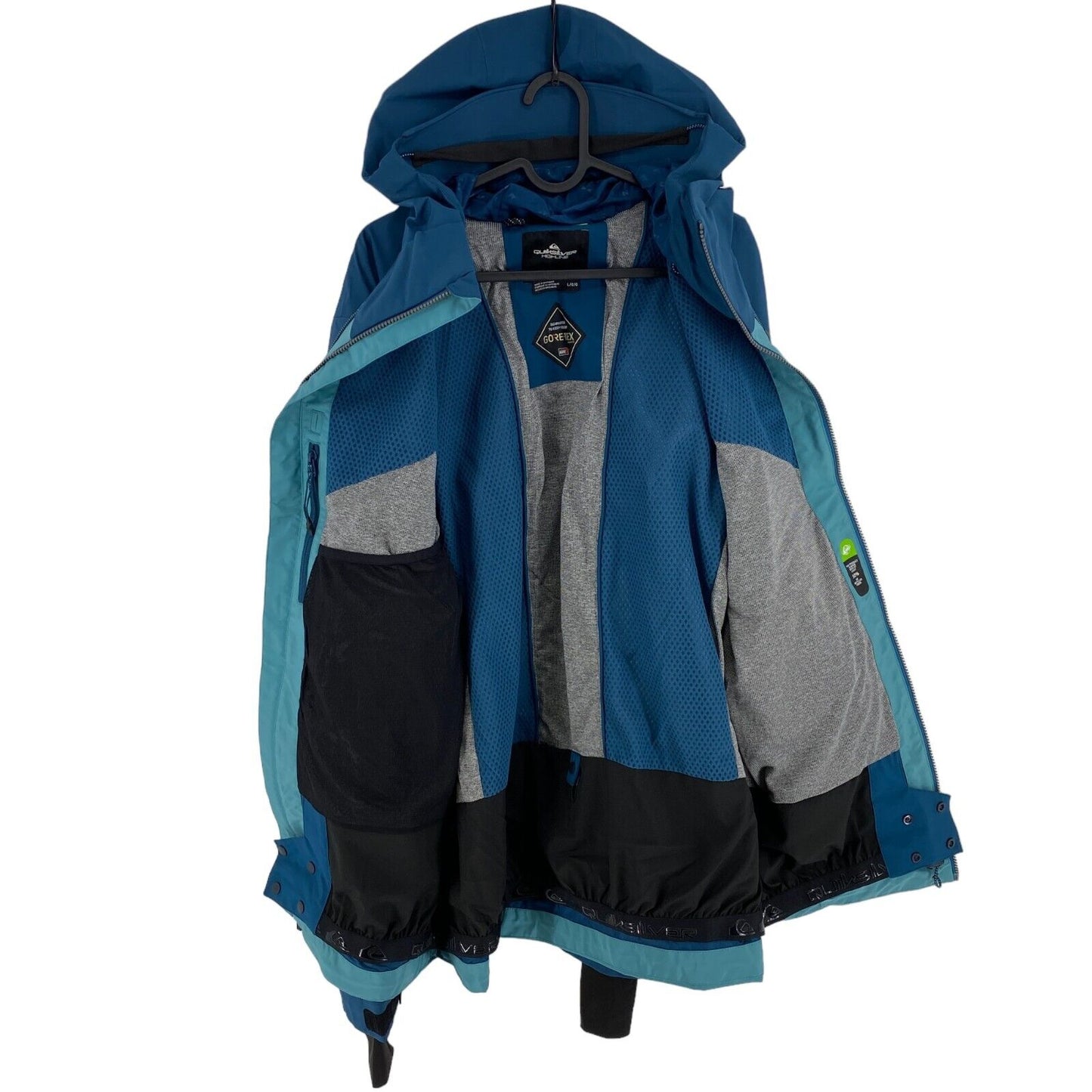 RRP €400 QUIKSILVER Blue Forever Stretch GORE-TEX Hooded Ski Jacket Size L