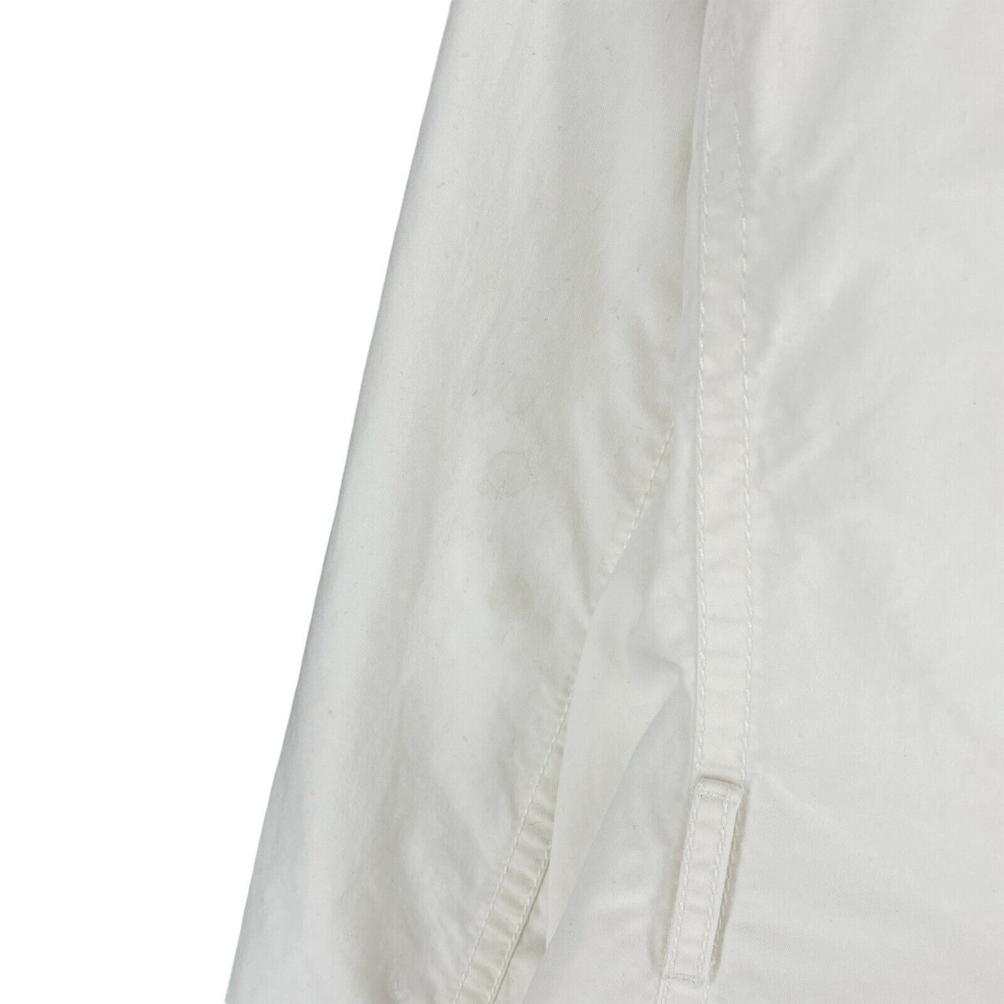 TOMMY HILFIGER White 100% Cotton Trench Coat Size M