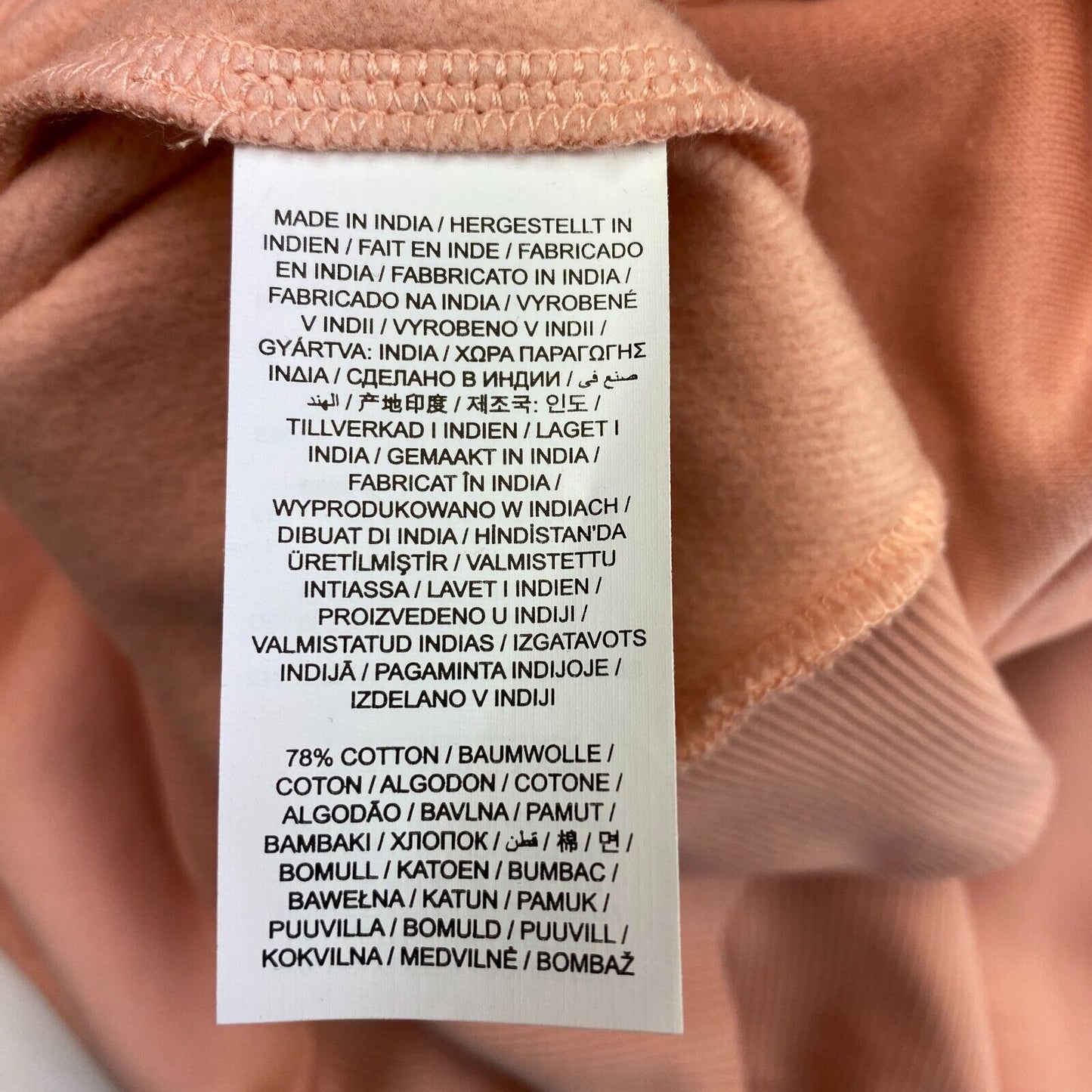 GANT Pinkish Orange Tonal Archive Shield Hoodie Sweater Pullover Size XS