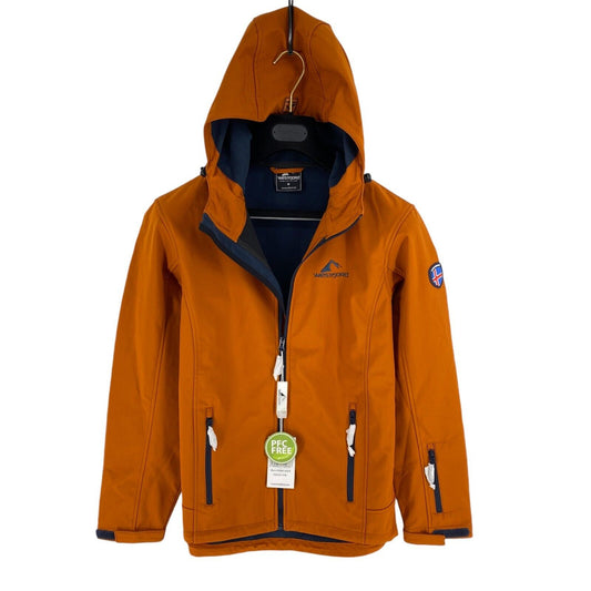 Westfjord Men Dark Orange Eldfjall Full Zip Hooded Jacket Coat Size M