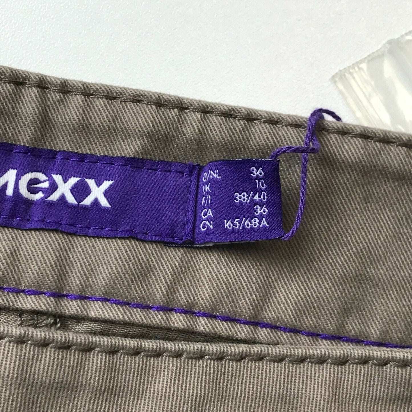 MEXX Damen Hose, Slim Tapered Fit, Braun, Größe EUR 36 UK 10 W30