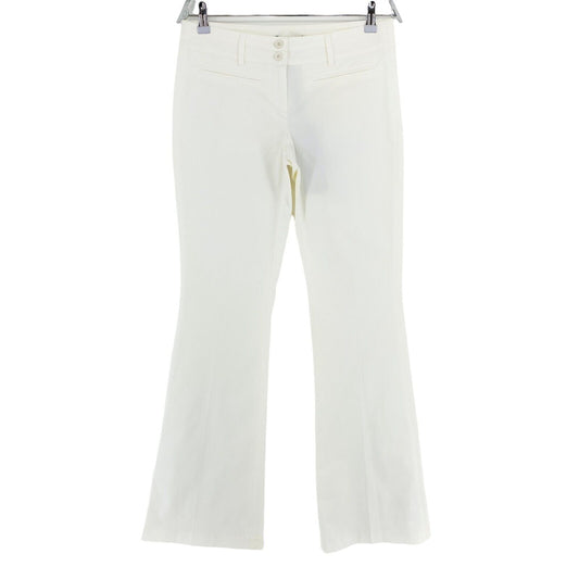 RRP €201 LIU JO White Boot Cut Dress Pants Trousers Size 42 W30 L34