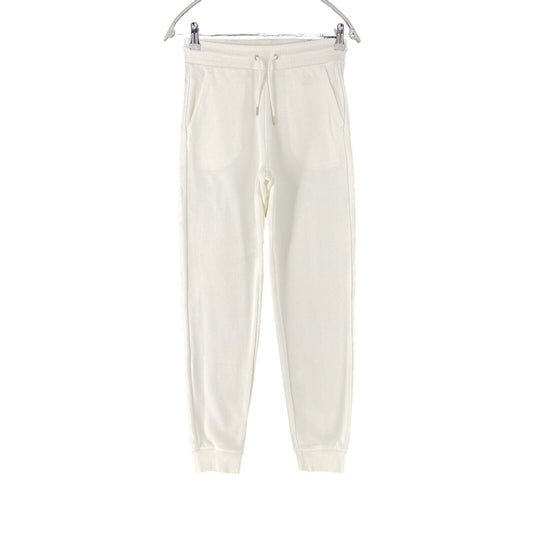 GANT Women White Regular Fit Cuffed Sweat Pants Trousers Size XS