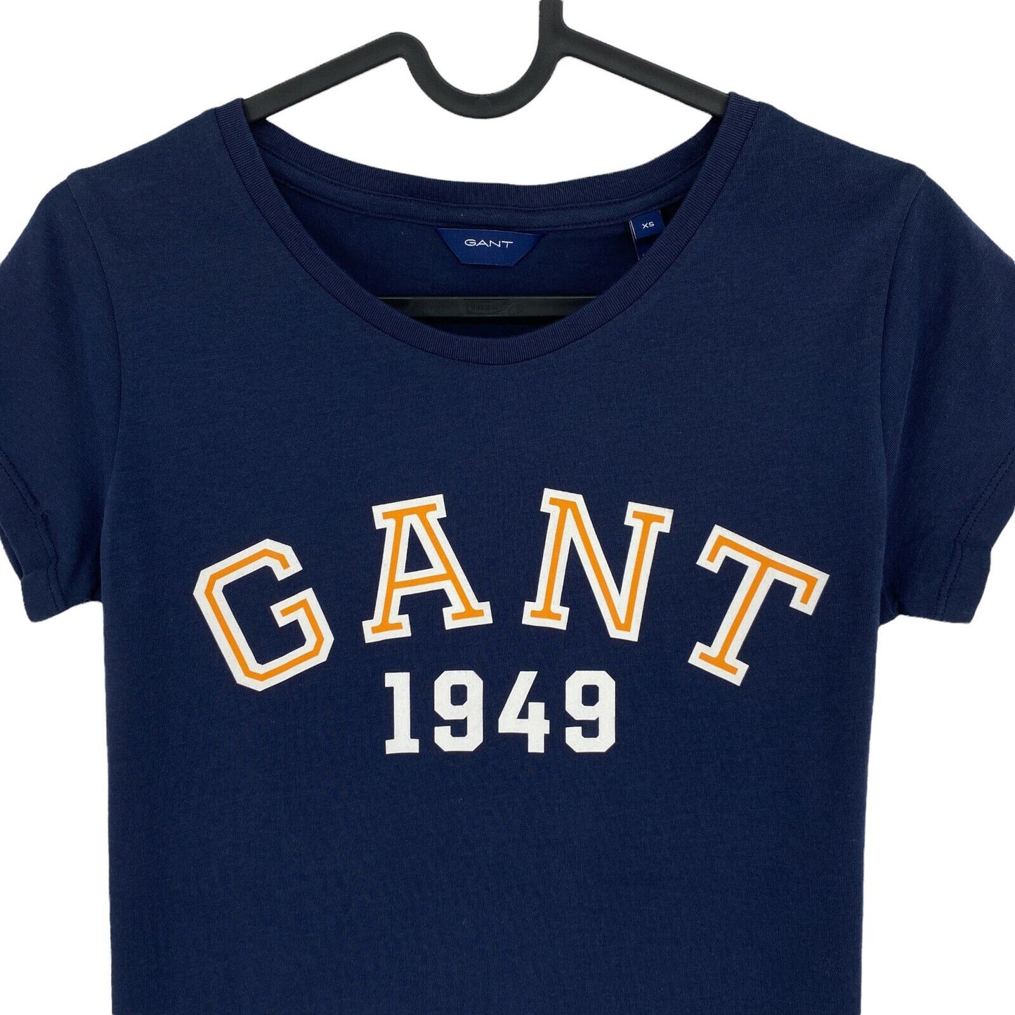 GANT T-shirt à col rond graphique bleu marine taille XS