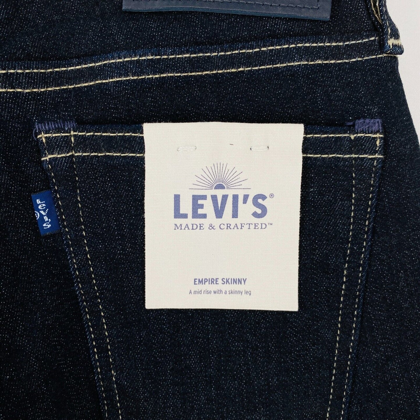 Levi's Made & Crafted EMPIRE Women Dark Blue Mid Rise Skinny Fit Jeans W23 L34