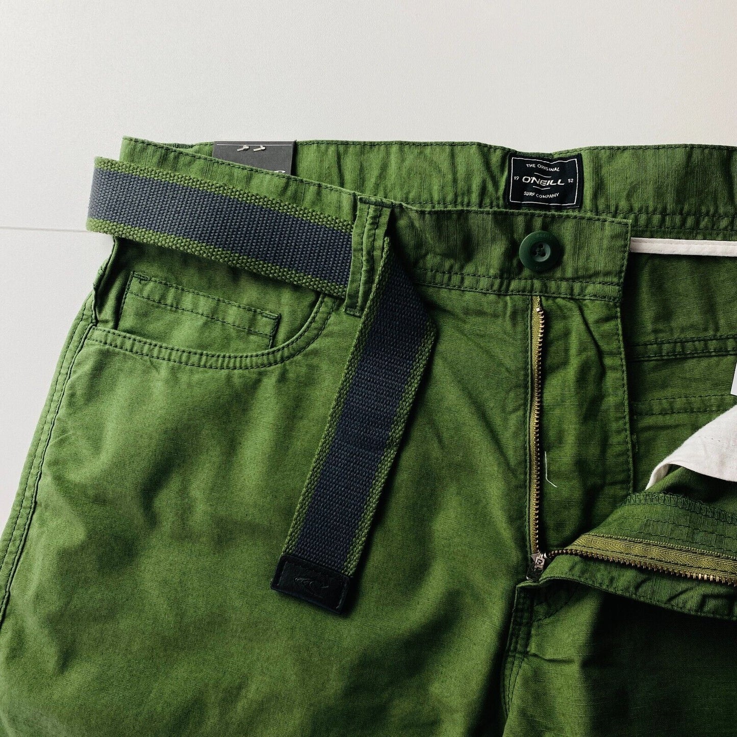 O'Neill Mens Green Regular Fit Road Trip Shorts Size W32