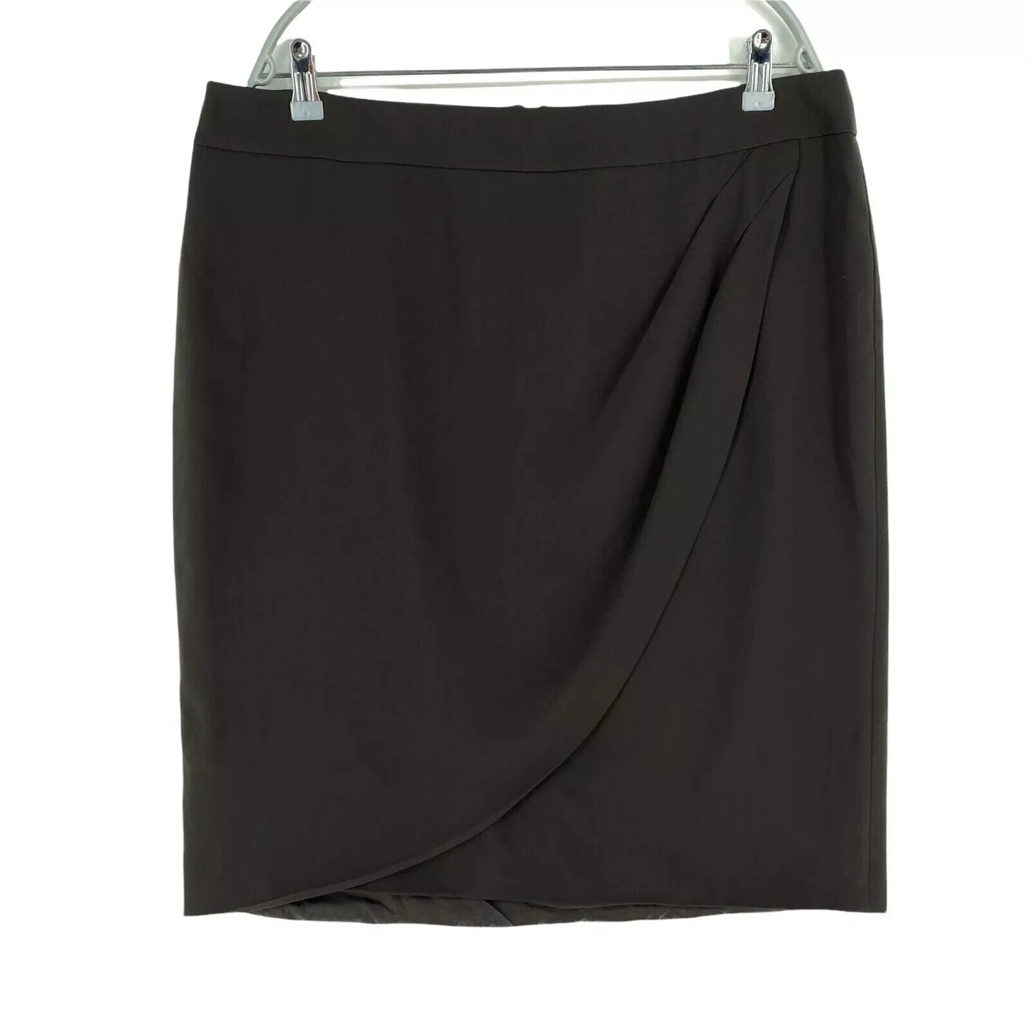 PERSONA Dark Brown Straight Skirt Size EU 44 UK 16 US 14 W36