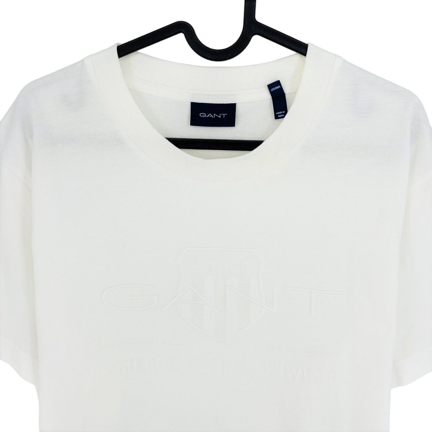 GANT White Tonal Archive Shield Crew Neck T Shirt Size XL