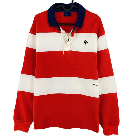 GANT Red Diamond G Heavy Rugger Sweater Jumper Size M