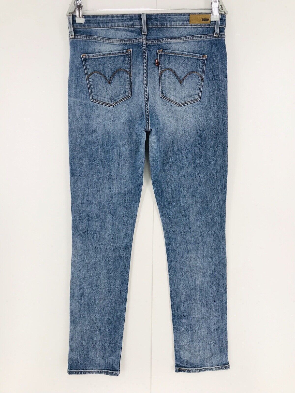 Levi's Women Blue Stretch Slim Straight Fit Jeans 30 L / W30 L34