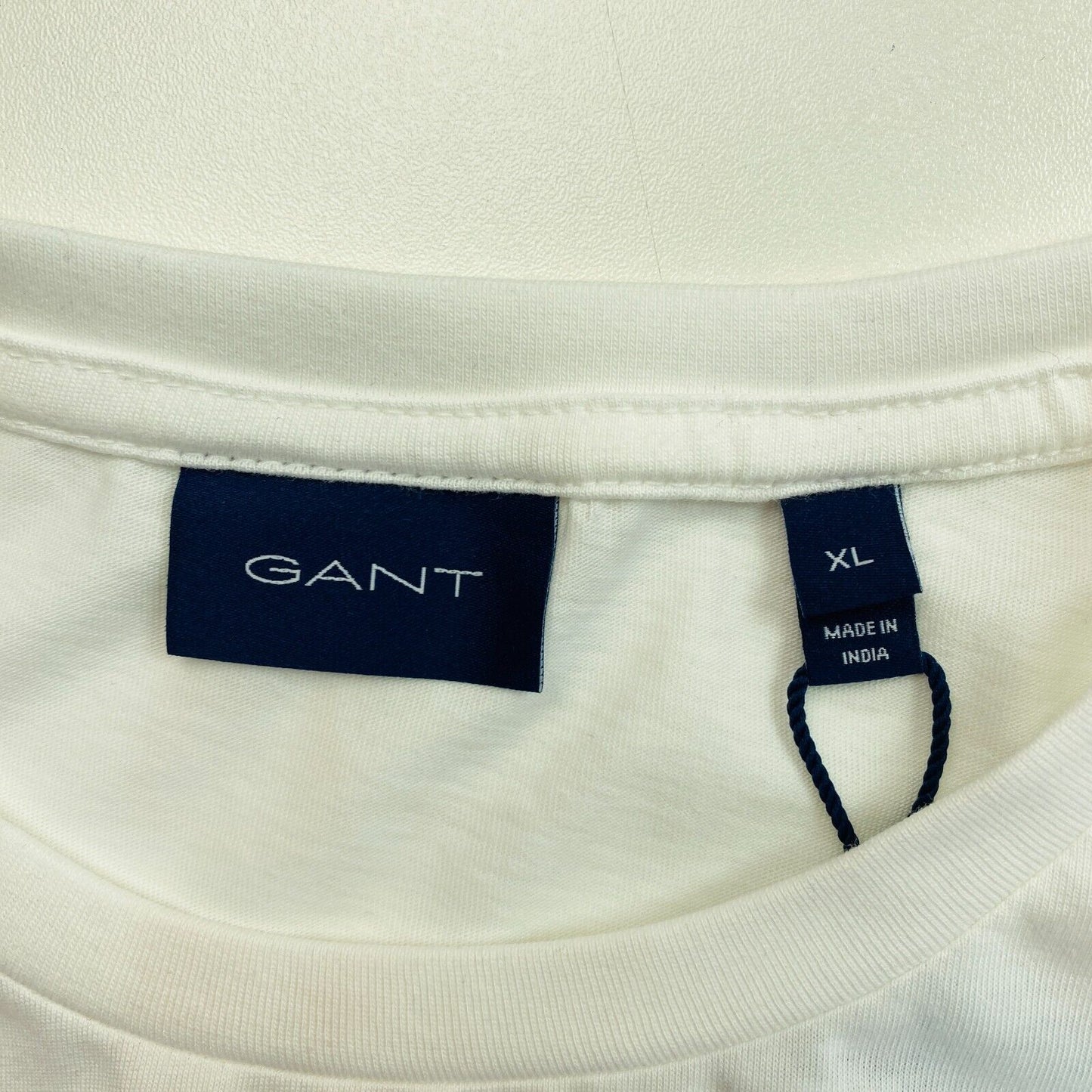 GANT White Original Long Sleeves Crew Neck T-Shirt Size XL