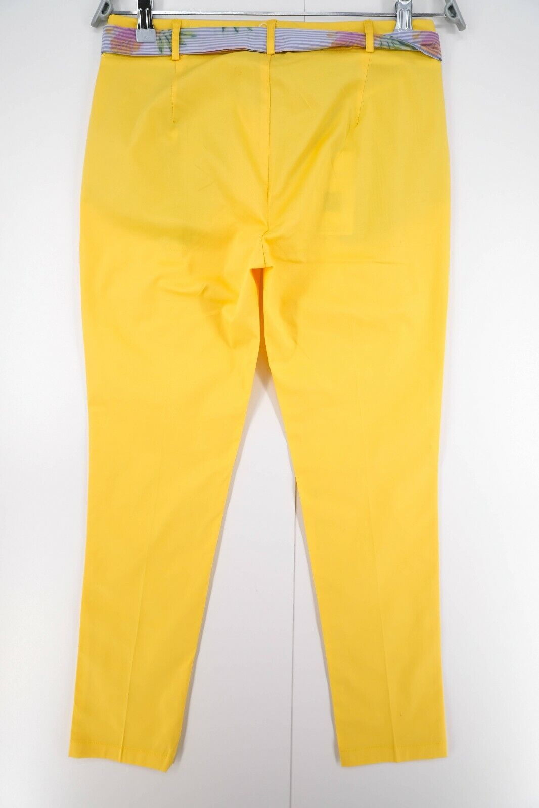 LA MARTINA Yellow Belted Stretch Twill Pants Trousers Size 28