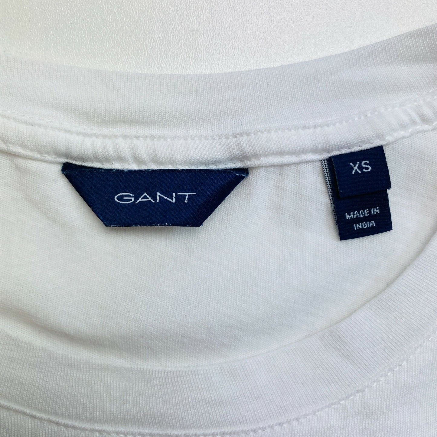 GANT T-shirt blanc original à col rond Taille XS