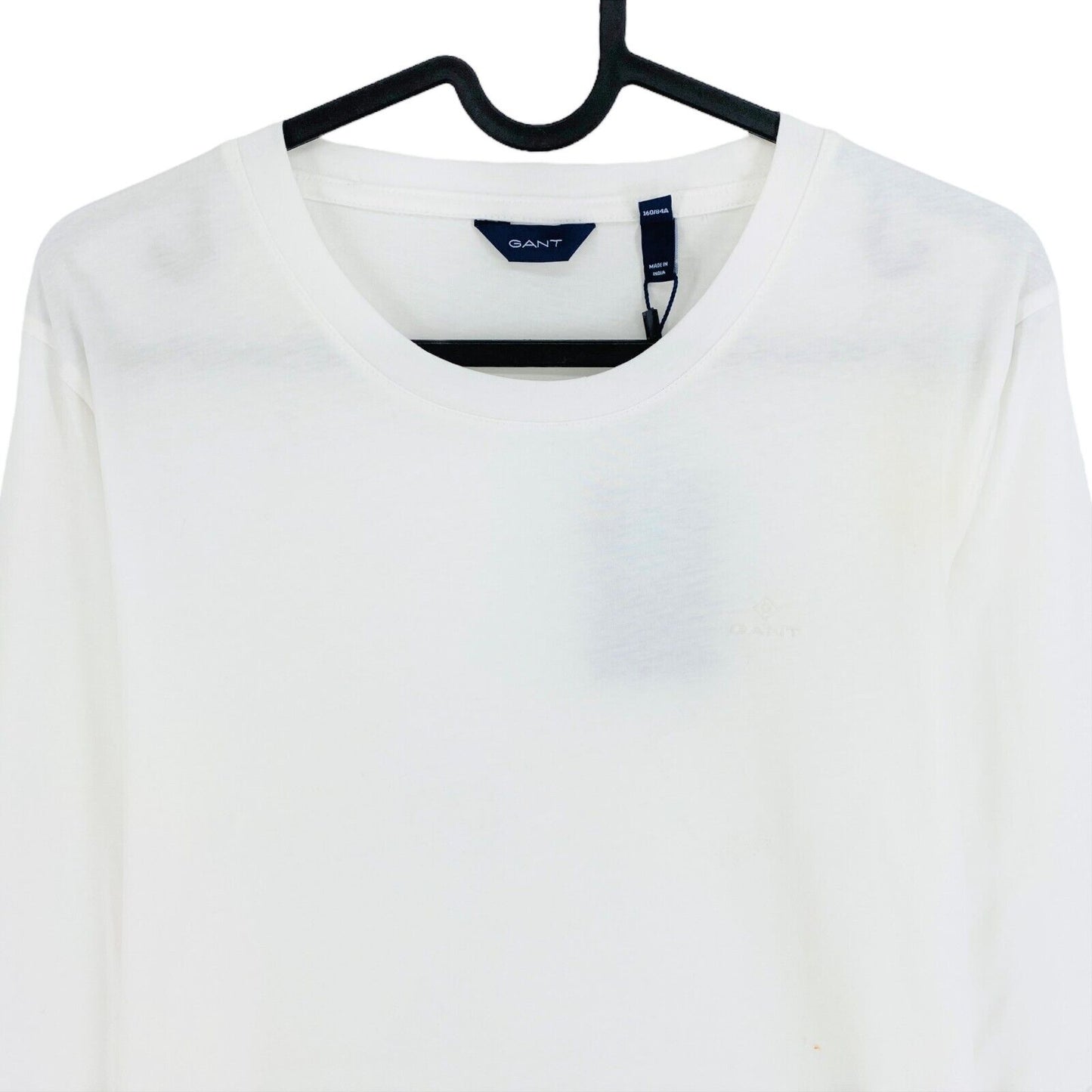 GANT White Original Crew Neck  Long Sleeve T Shirt Size M