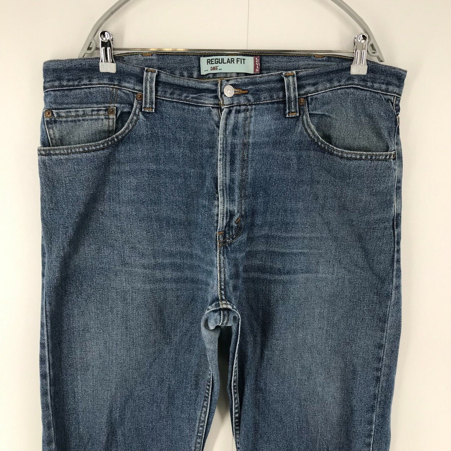 Vintage Levi's 505 Blue Regular Straight Fit Jeans W38 L30