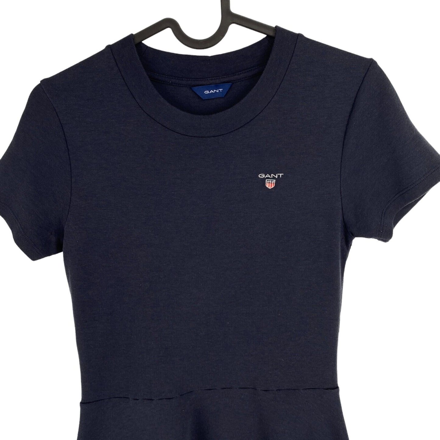 GANT Girls Navy Blue Short Sleeves Crew Neck Flared Dress Size 15 Years 170 cm