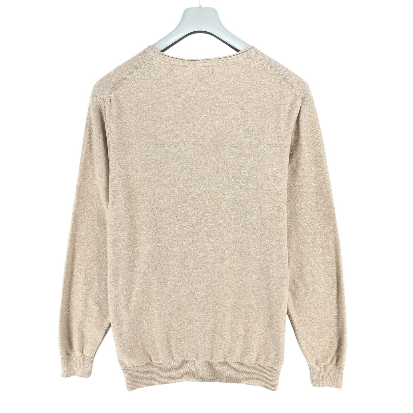 GANT Light Brown Crew Neck 100% Cotton Sweater Jumper Size XL