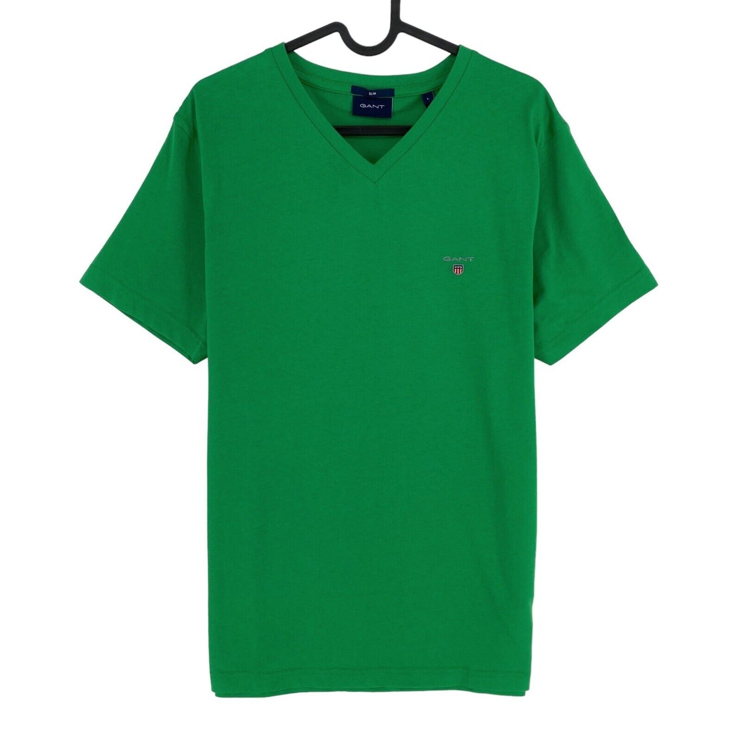 GANT Vert Original Slim Fit Crew Neck T-Shirt Taille L