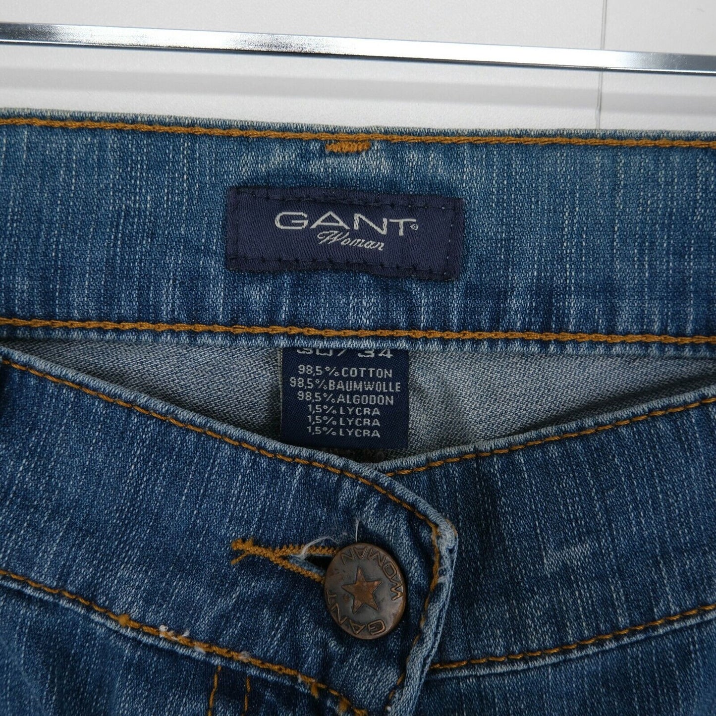 GANT Damen Jeans in Blau, Größe W28 L34 W30 L34