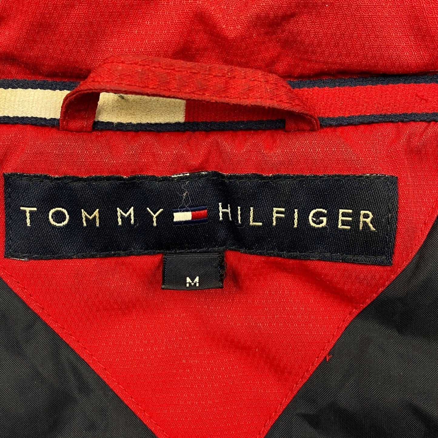 TOMMY HILFIGER Rétro Veste Rouge Manteau Taille M