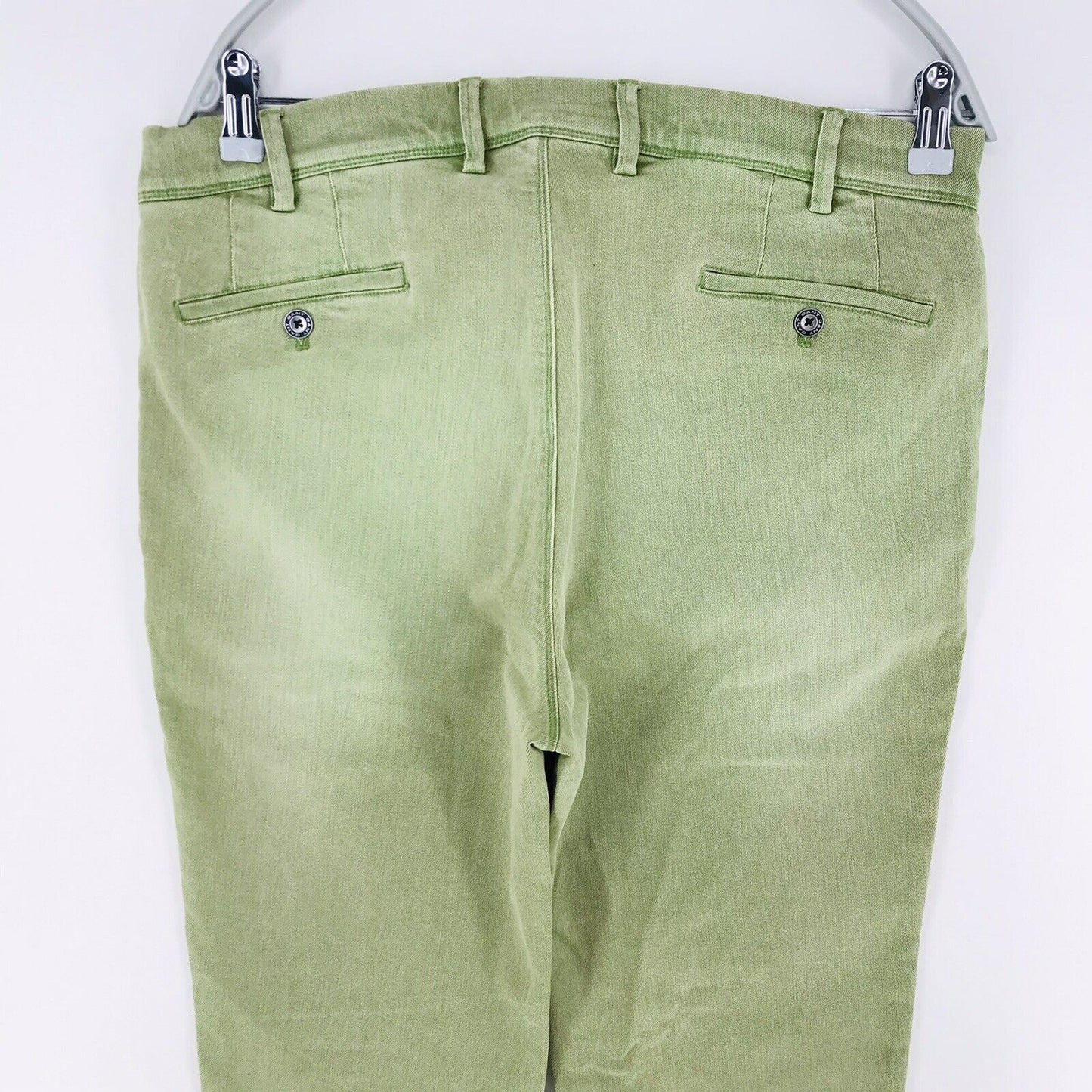 €239 GANT Green Normal Waist Narrow Leg At Bottom Fit Chino Trousers 50 / W34.5