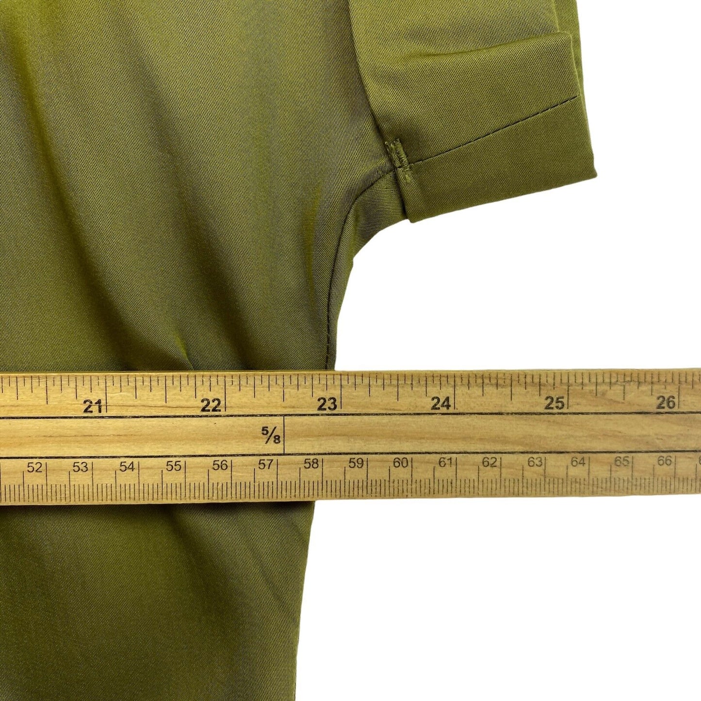 GANT Robe évasée fluide à manches courtes verte Taille EU 34 UK 6 US 4