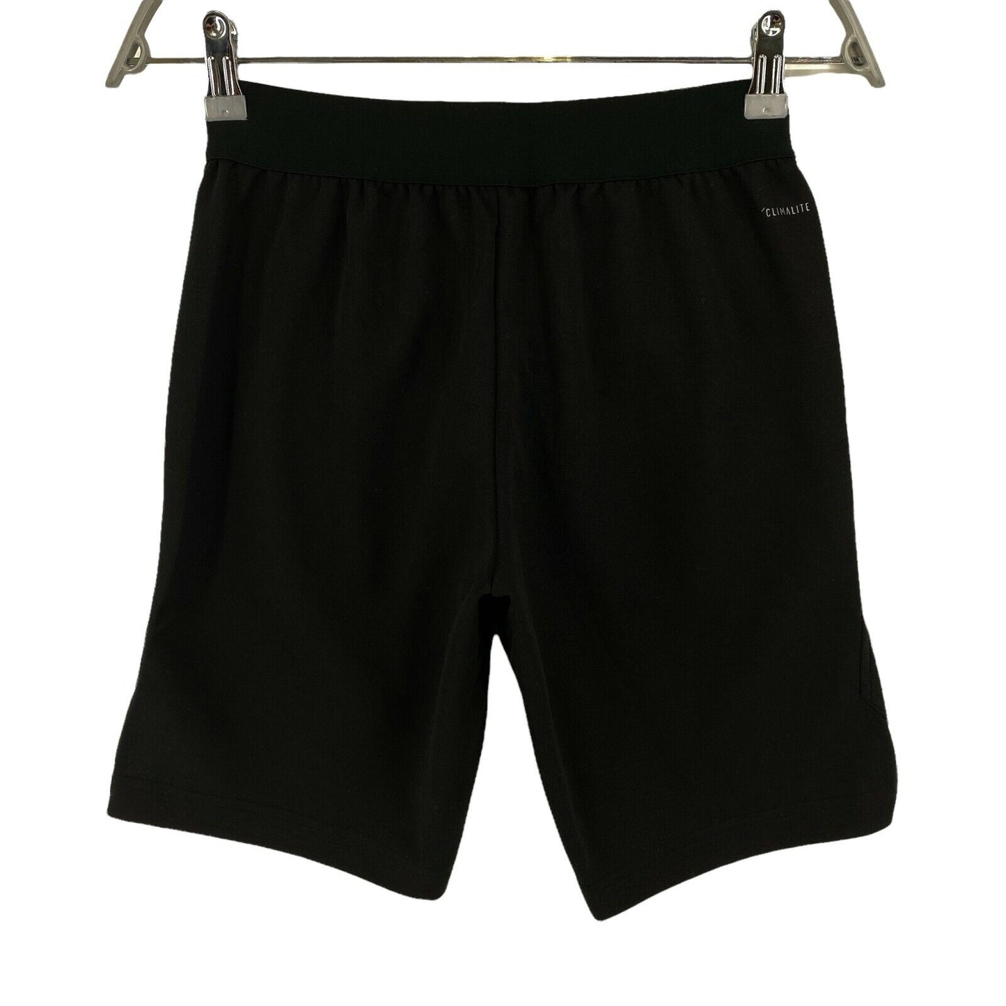 Adidas Climalite Boys Black Athletic Shorts Size 11 - 12 Years