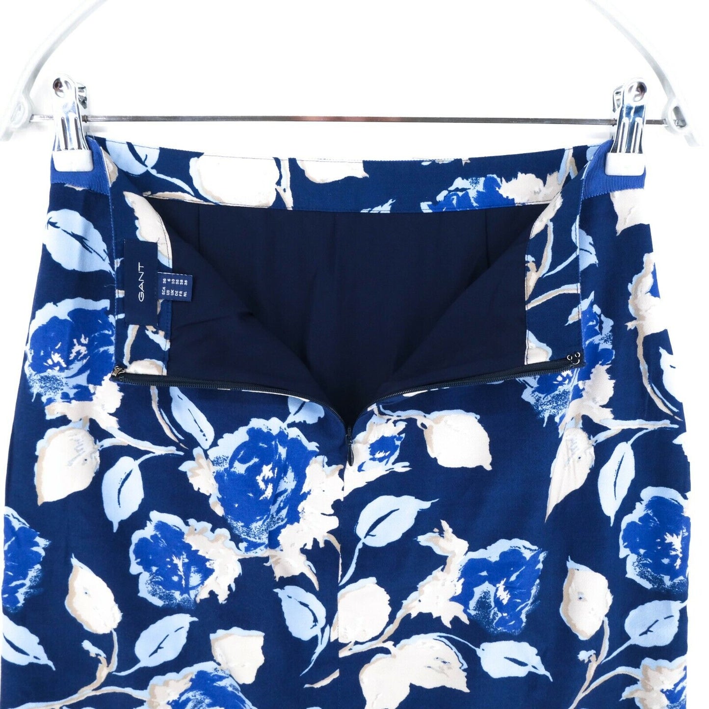 GANT Blue Flower Print Skirt Size EU 36 UK 10 US 6