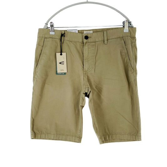 Camel Active Mens Beige Regular Fit Chino Shorts Size W32