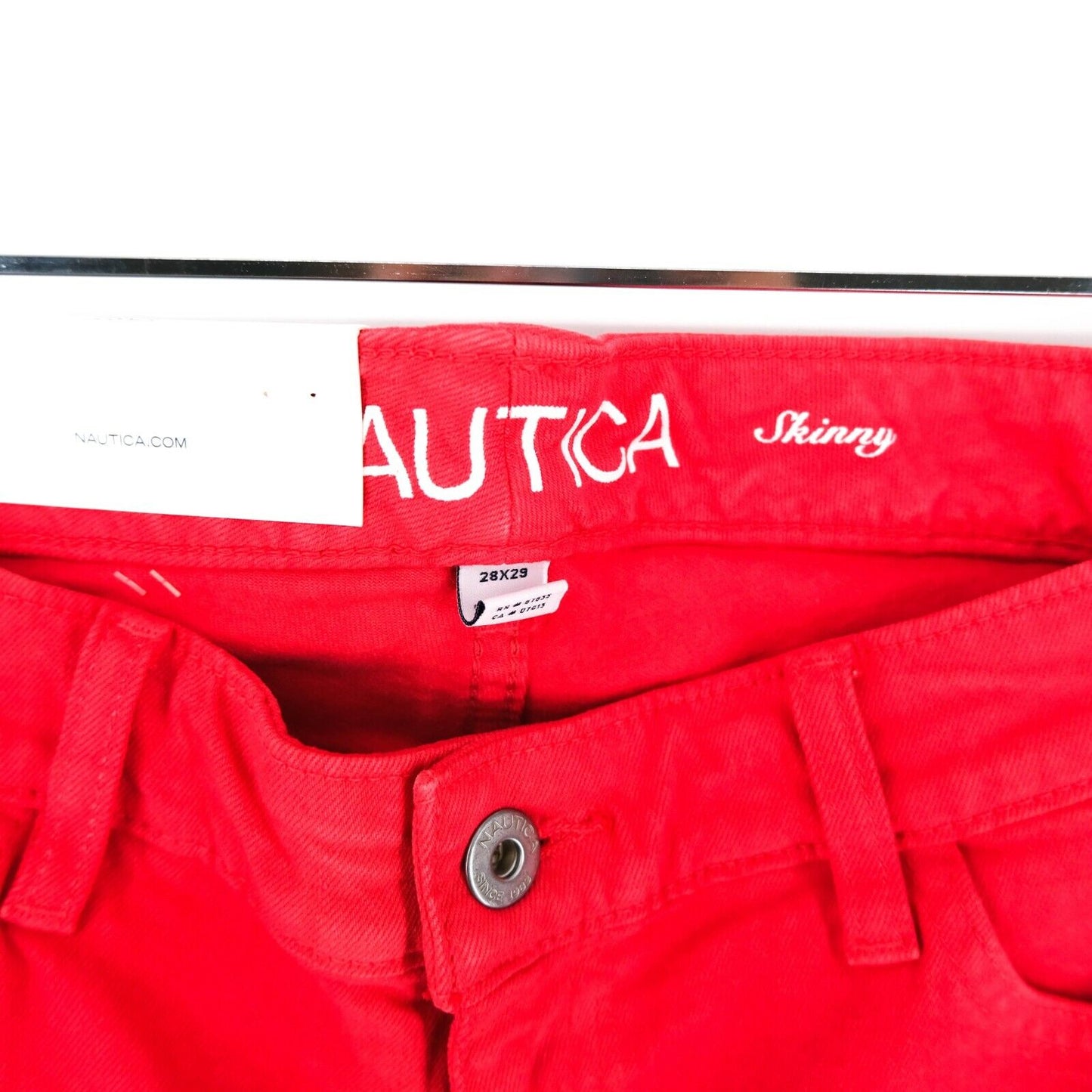 NAUTICA Red Skinny Jeans Size W28 L29