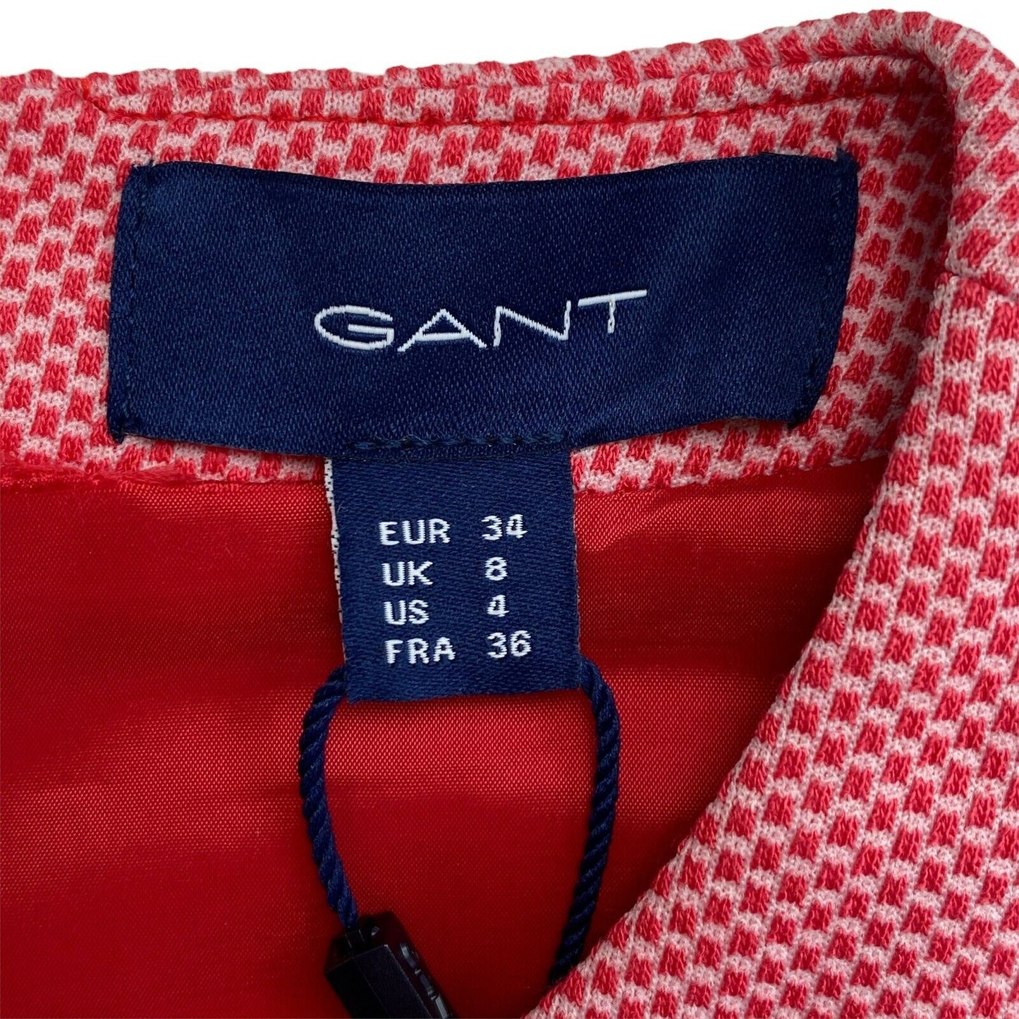 GANT Red Jersey Pique Shift Dress Size EU 34 UK 8 US 4