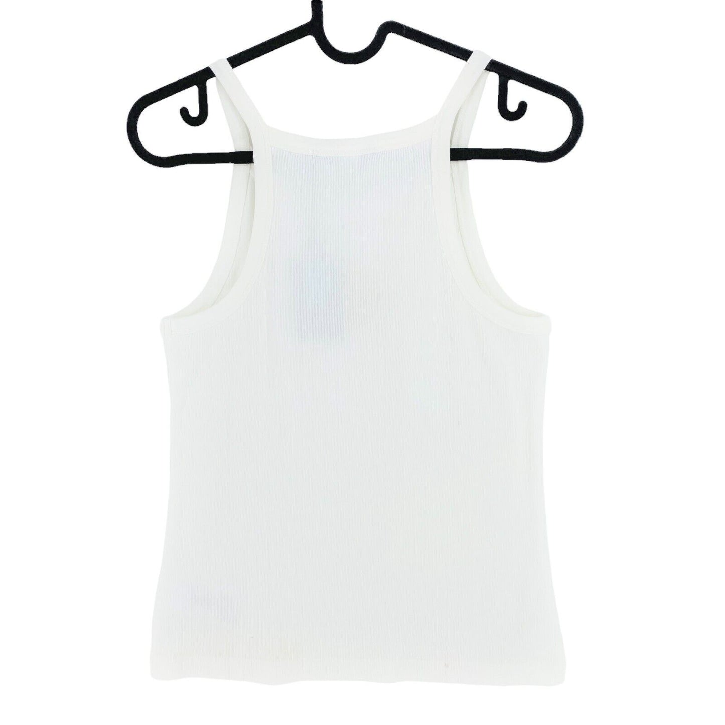 GANT Girls White Fitted Monogram Tank Top Size 15 Years 16 Years