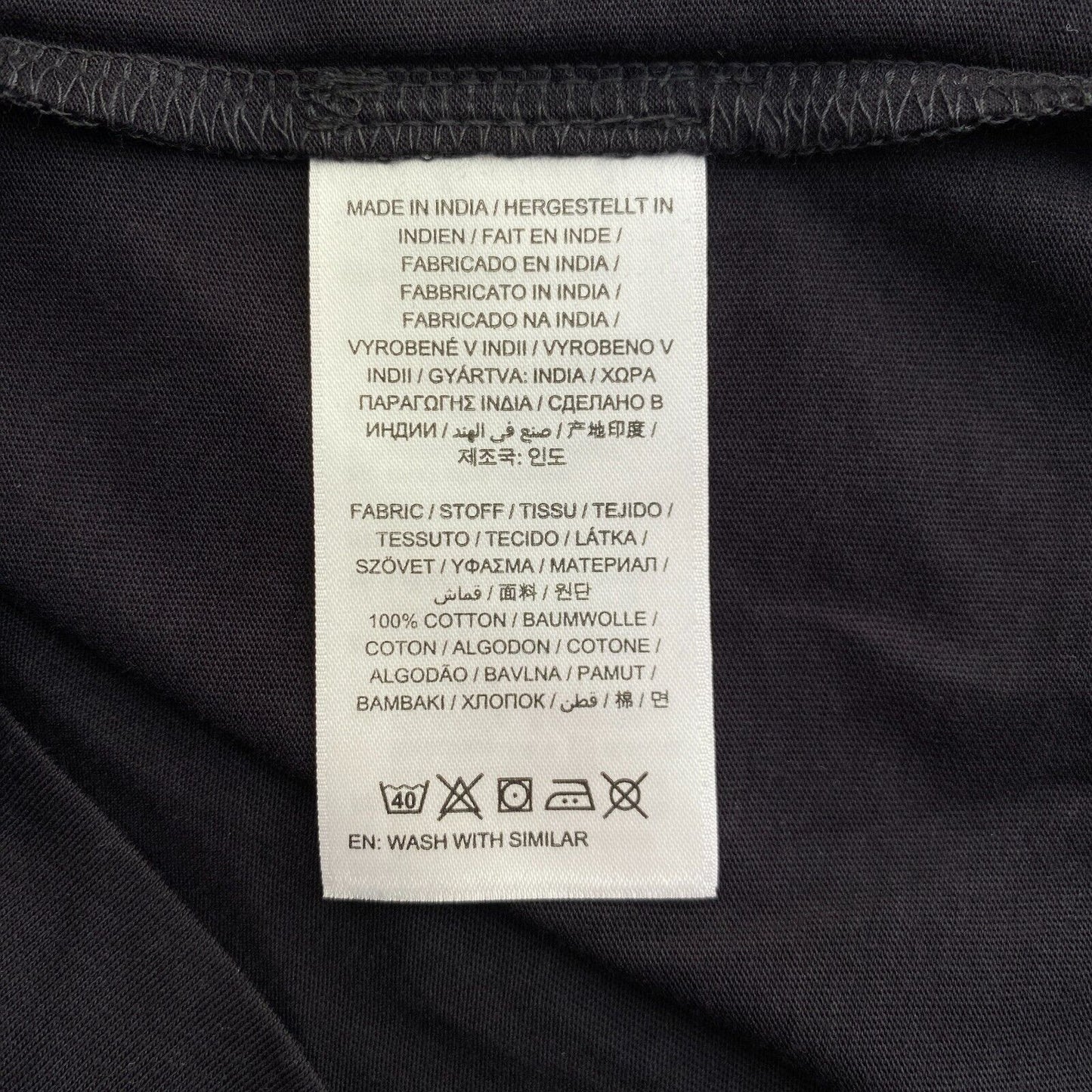 GANT Schwarz Original Rundhals T-Shirt Größe M