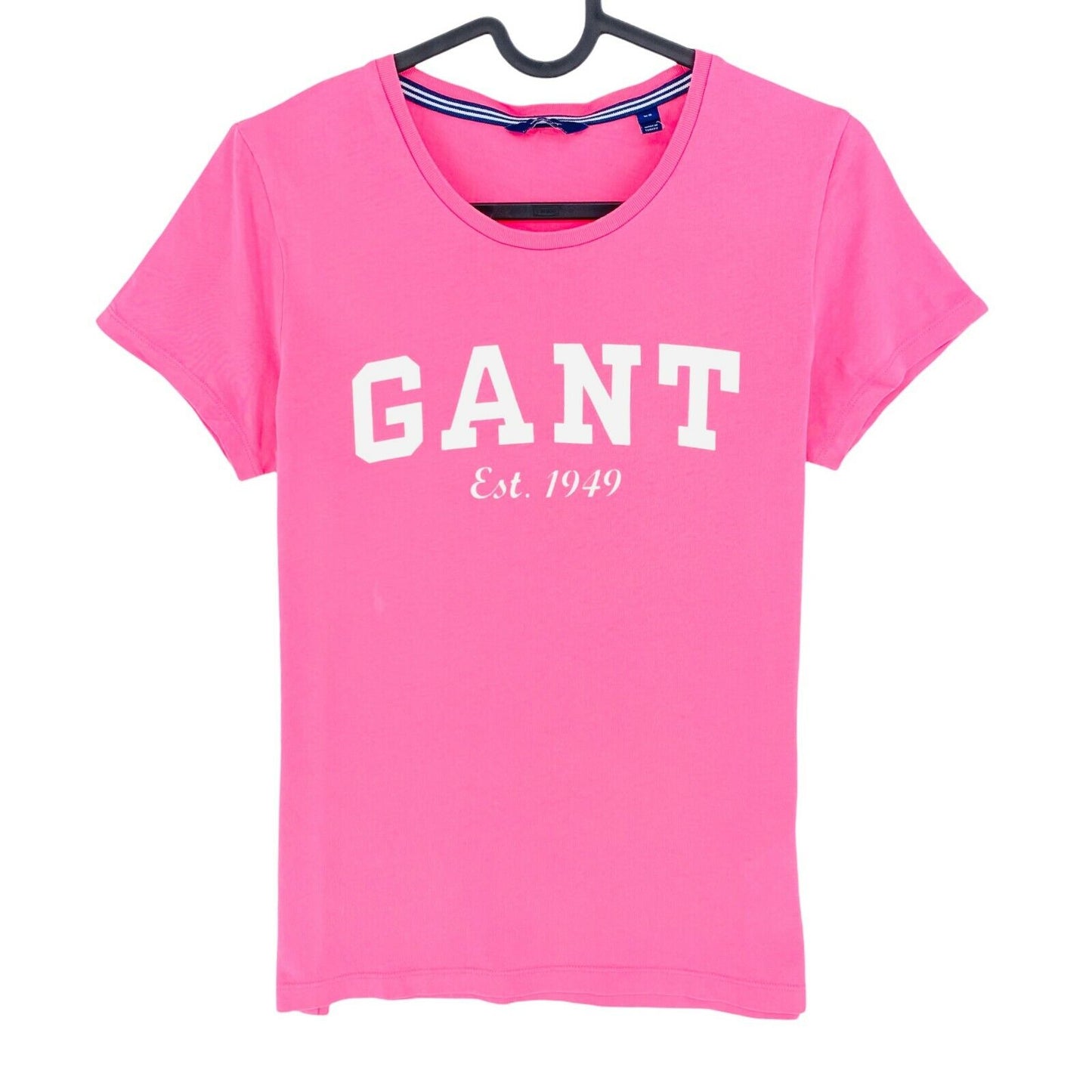 GANT Pink Big Logo Crew Neck Short Sleeves T Shirt Size XS