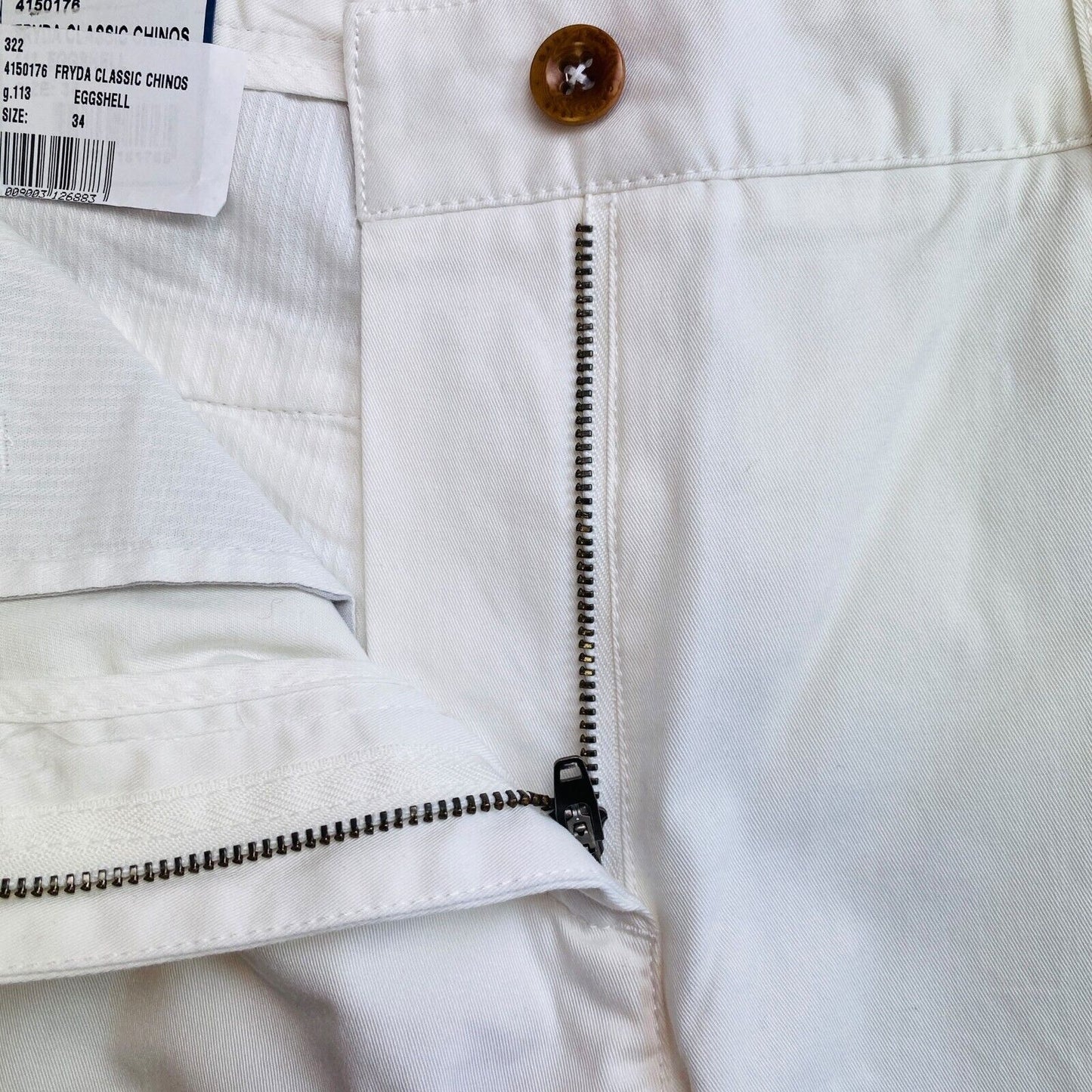 GANT White Fryda Classic Chino Pants Trousers Size EU 34 UK 6 US 4