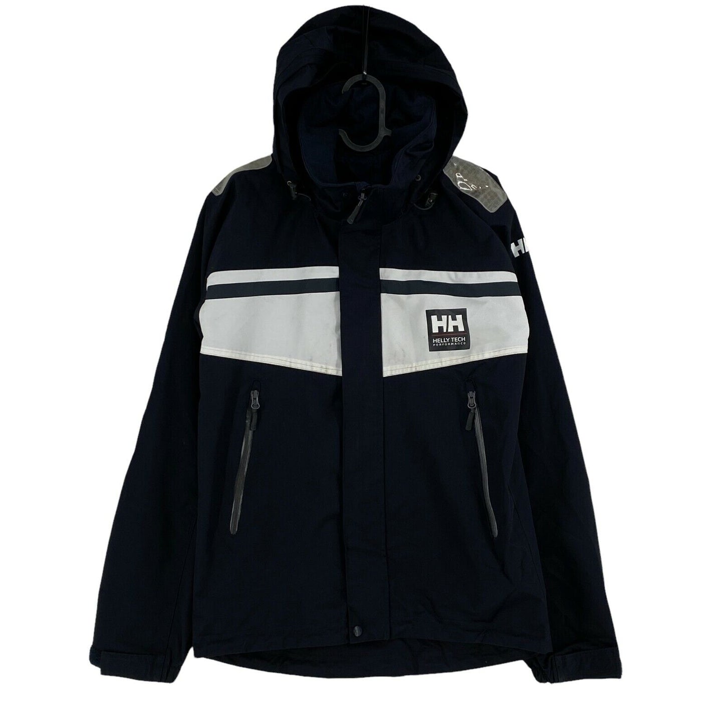 HELLY HANSEN TECH PERFORMANCE Sailing Offshore Navy Blue Hooded Jacket Size XS