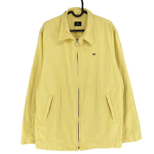 LACOSTE Pastel Yellow 100% Cotton Jacket Size FR 3 UK/US 40