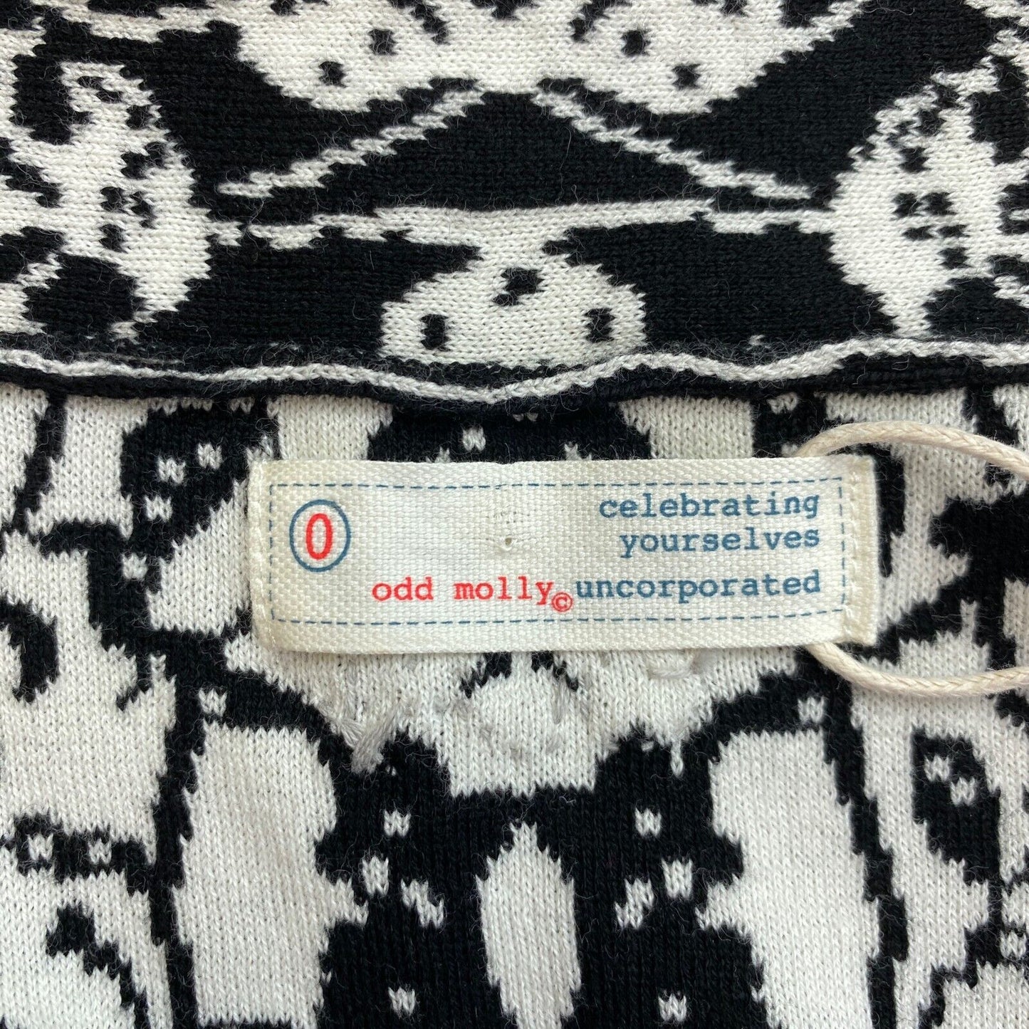 ODD MOLLY Schwarzer Alba Cardigan Pullover Größe 0 / XS